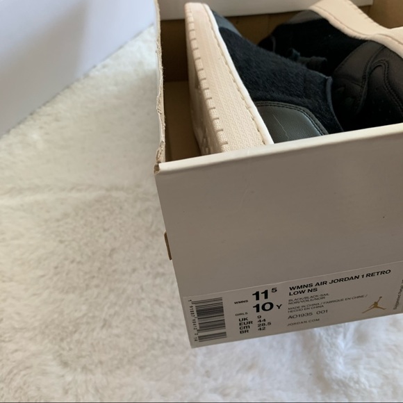 Air Jordan 1 Low Retro NS Black - Picture 9 of 9